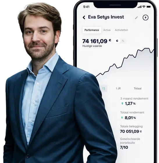 Corentin met telefoon