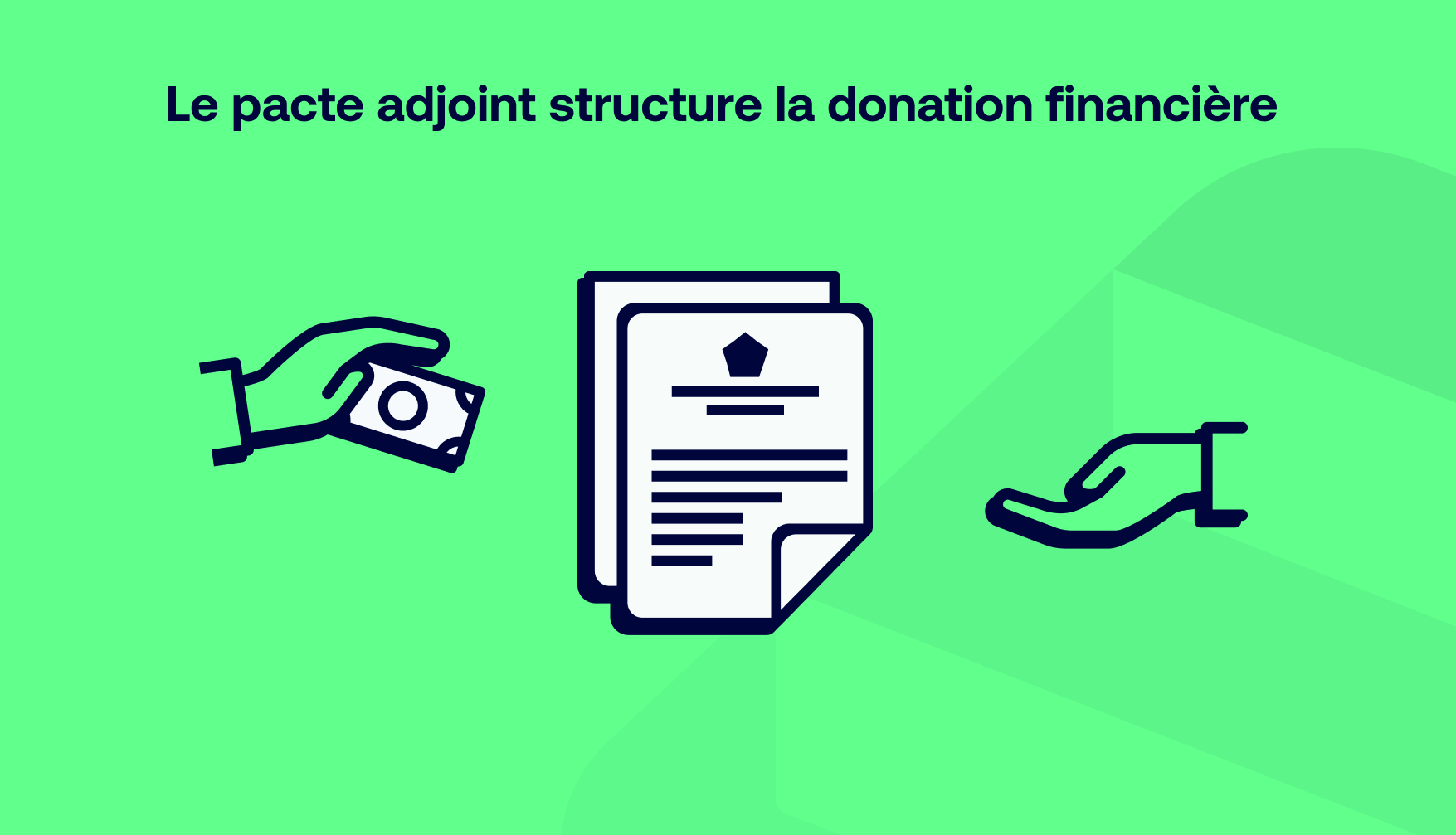 Le pacte adjoint, clé d’une donation par virement réussie