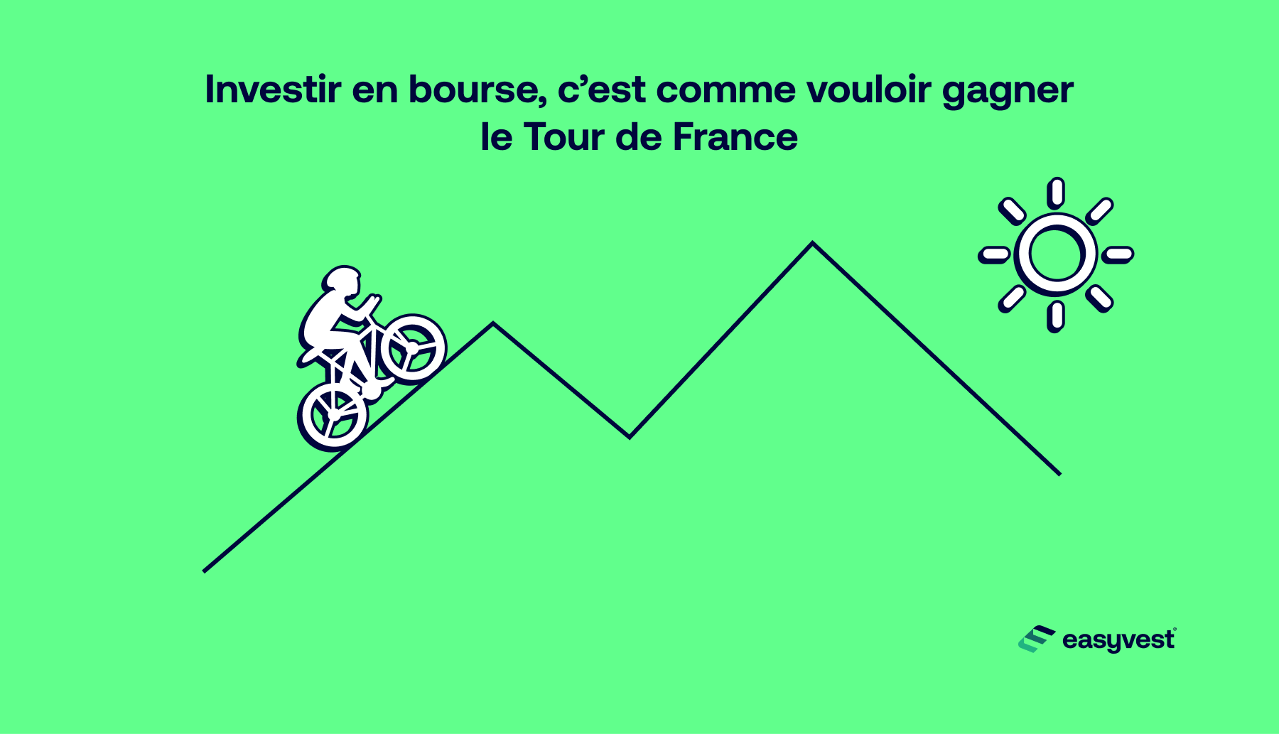 Le coureur du Tour de France est comme l'investisseur: endurant, tenace et bien conseillé.