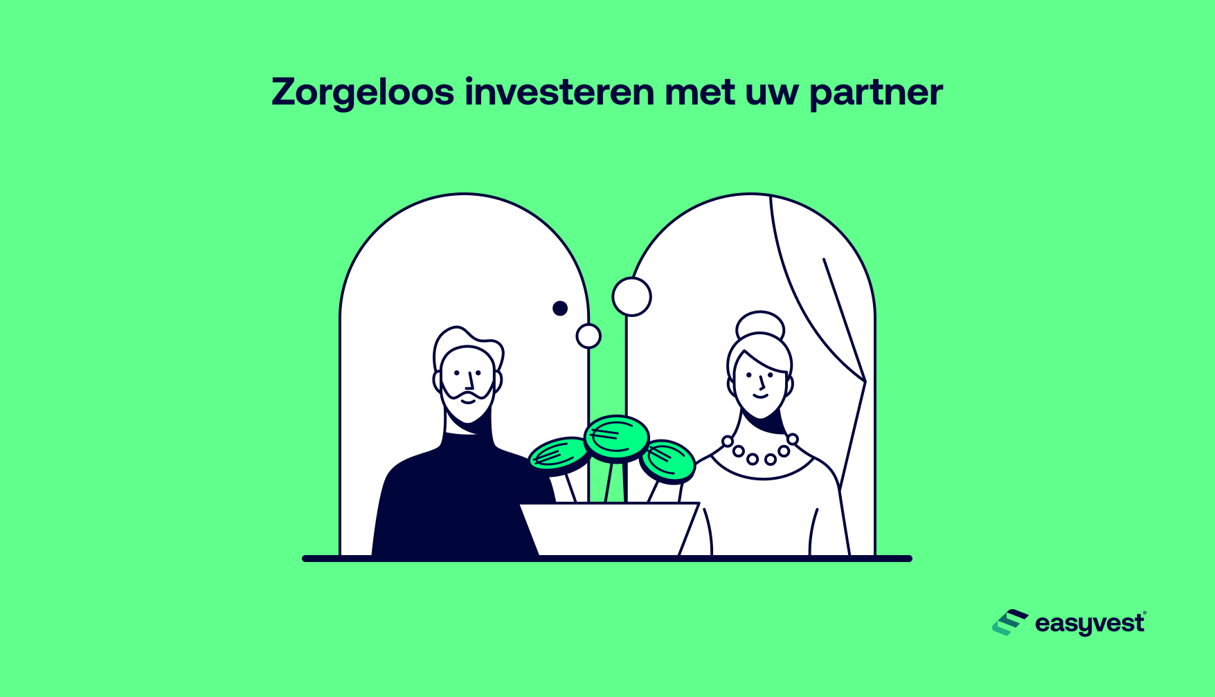 Dankzij een gezamenlijke rekening wordt beleggen een zaak voor koppels