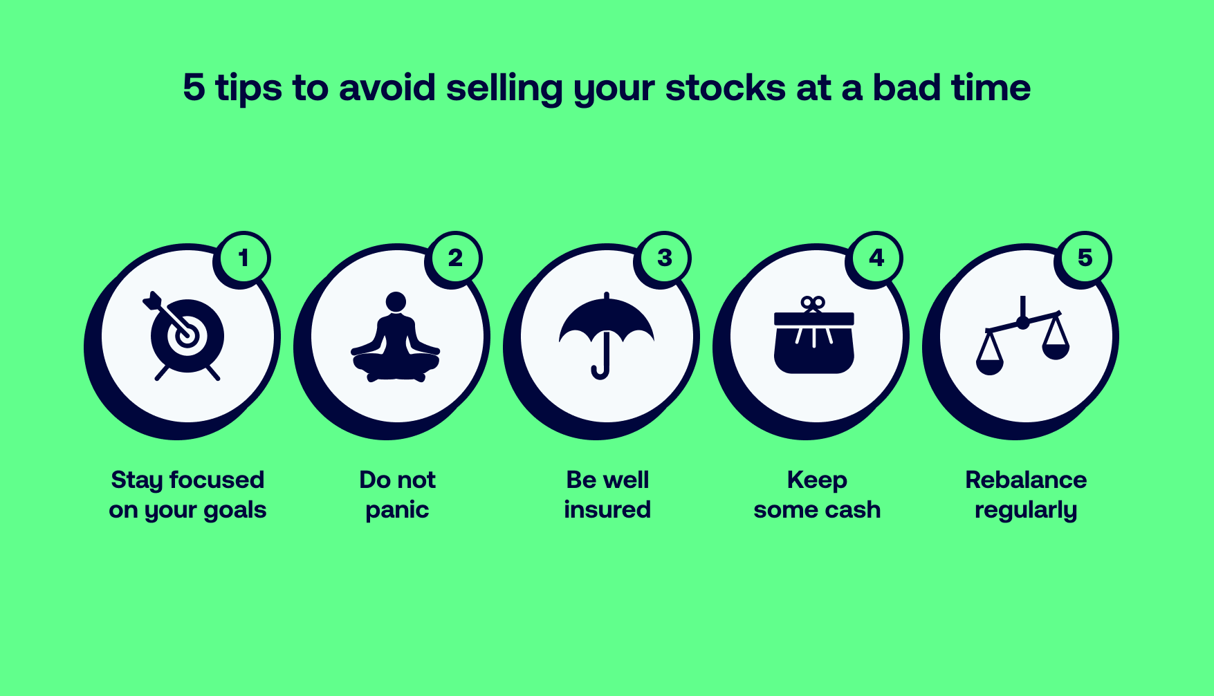 5 tips to avoid selling your stocks at a bad time