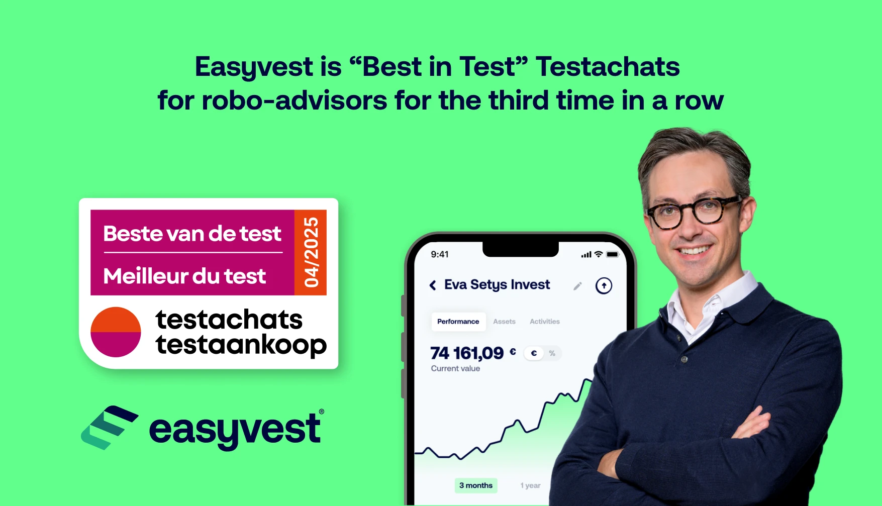 Easyvest “Best in Test” Testachats for robo-advisors