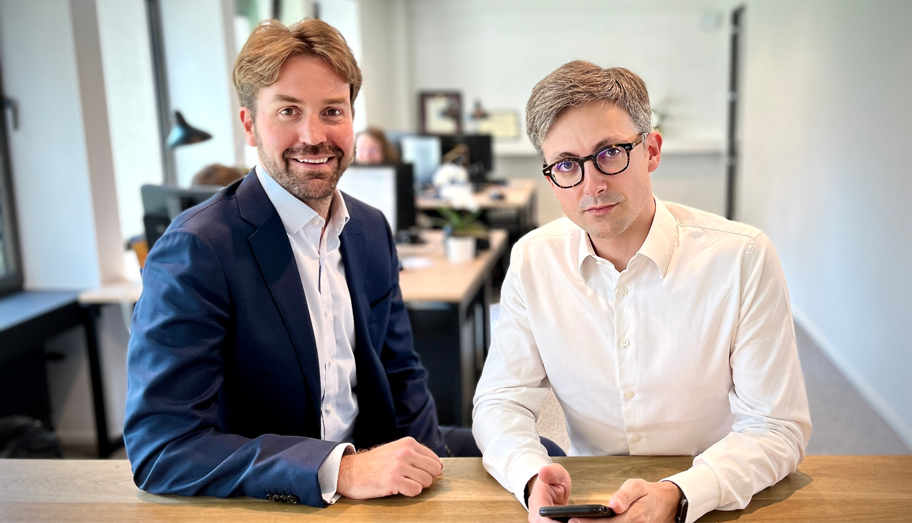 Corentin Scavée et Matthieu Remy, medeoprichters van Easyvest.