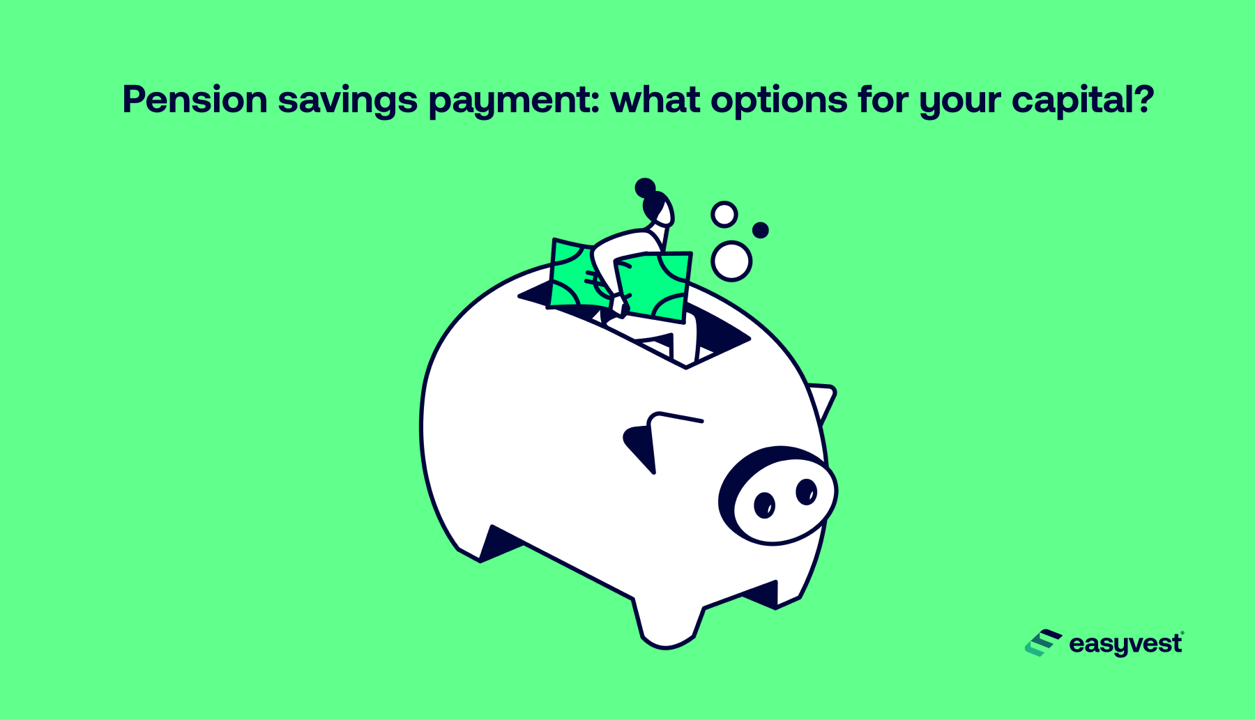 Someone withdraws capital from their pension savings. But where will he go?