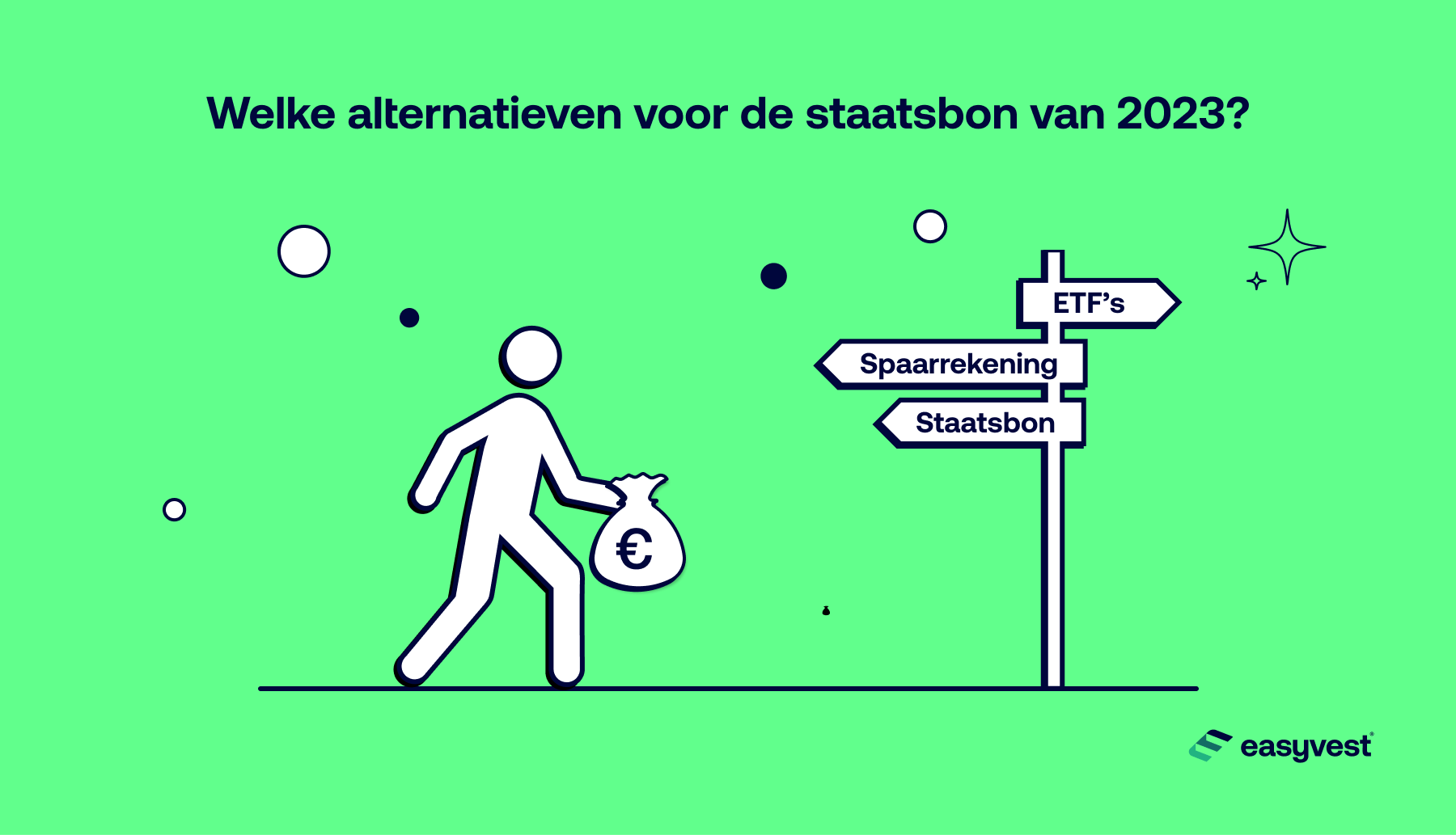 Persoon vraagt zich af welke richting uitgaan met zijn geld ? Spaarrekening of staatsbon enerzijds? ETF anderzijds?