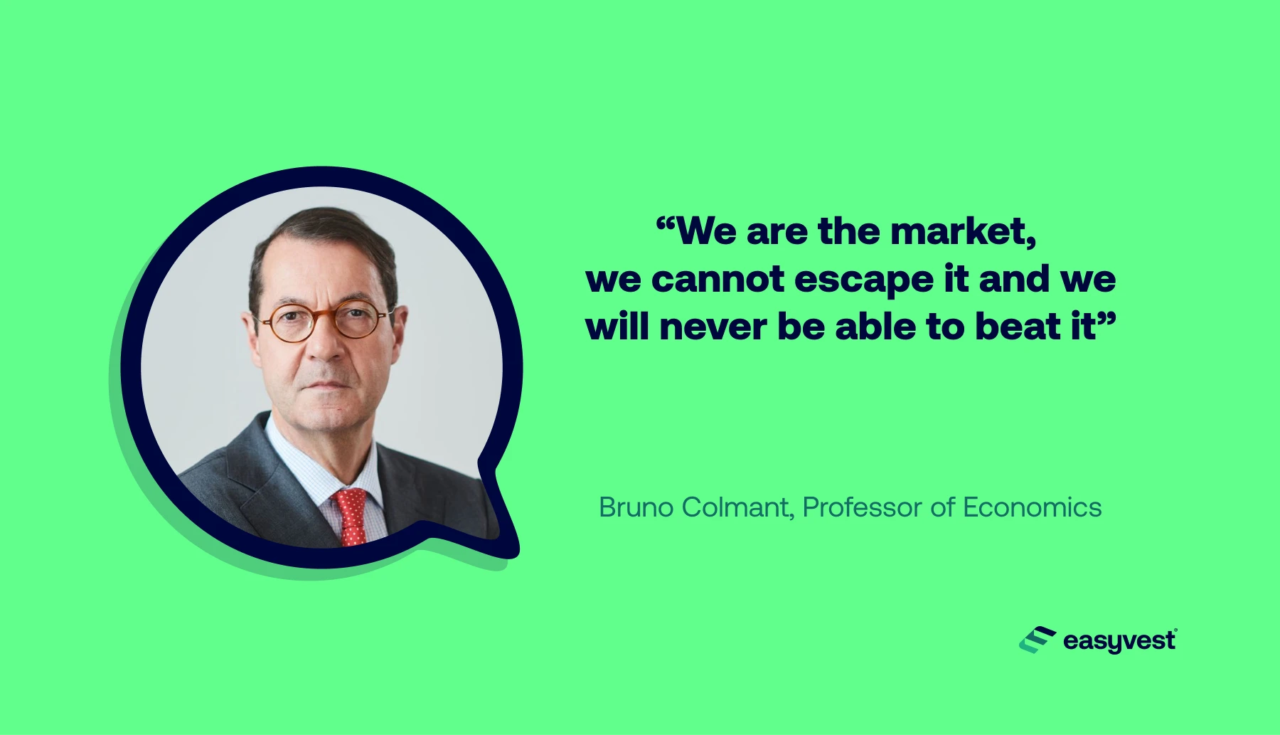 Bruno Colmant talks about financial markets