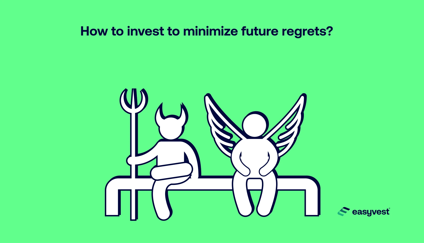 The investor prey to the angel and the demon to make his decisions