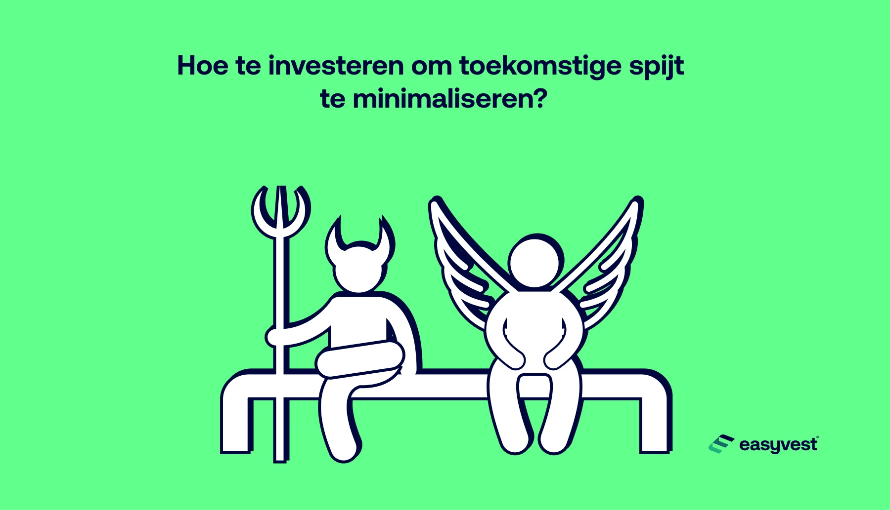De investeerder die door de engel en de duivel wordt gekweld bij het nemen van zijn beslissingen.