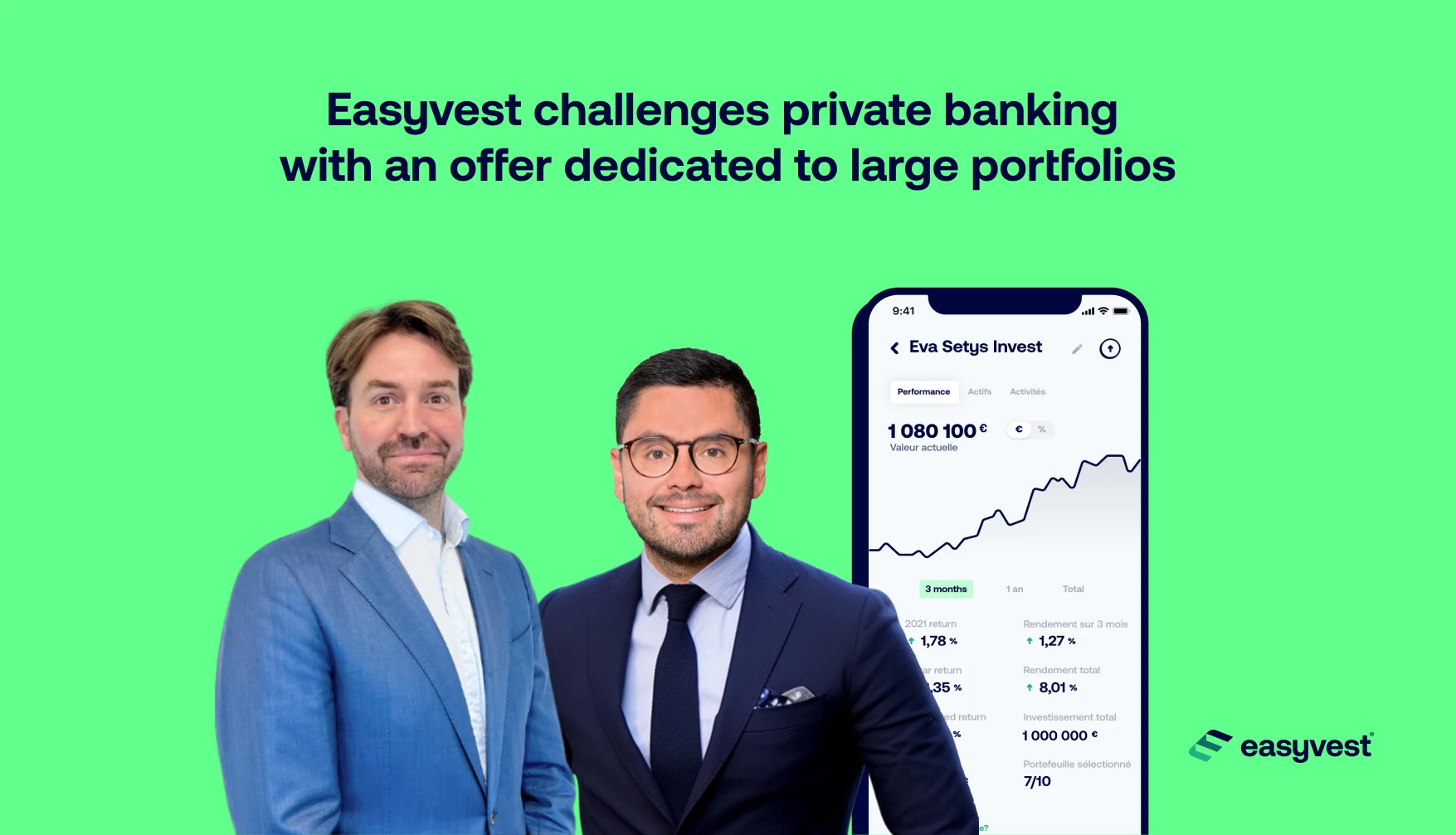 Easyvest reduces its prices and broadens its range of services for large portfolios.