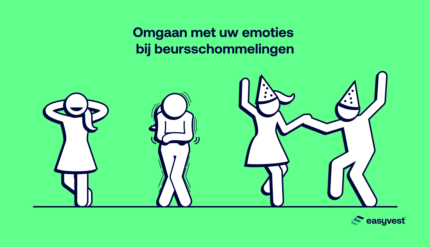 Een belegger ervaart allerlei emoties: gemak, angst, vreugde.
