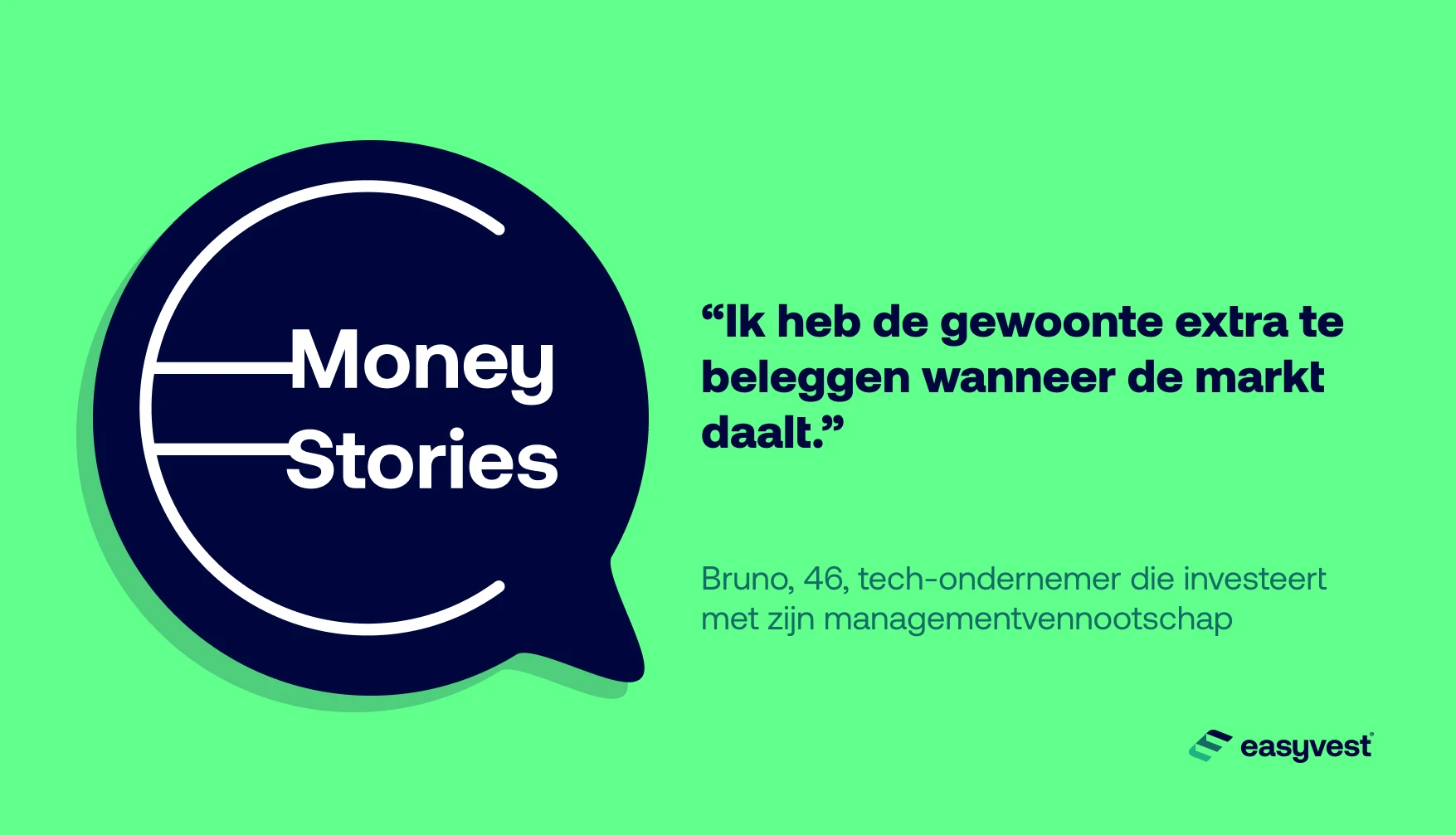 Een getuigenis van Bruno, 46 ​​jaar oud, die in 2022 begon met investeren met zijn bedrijf.