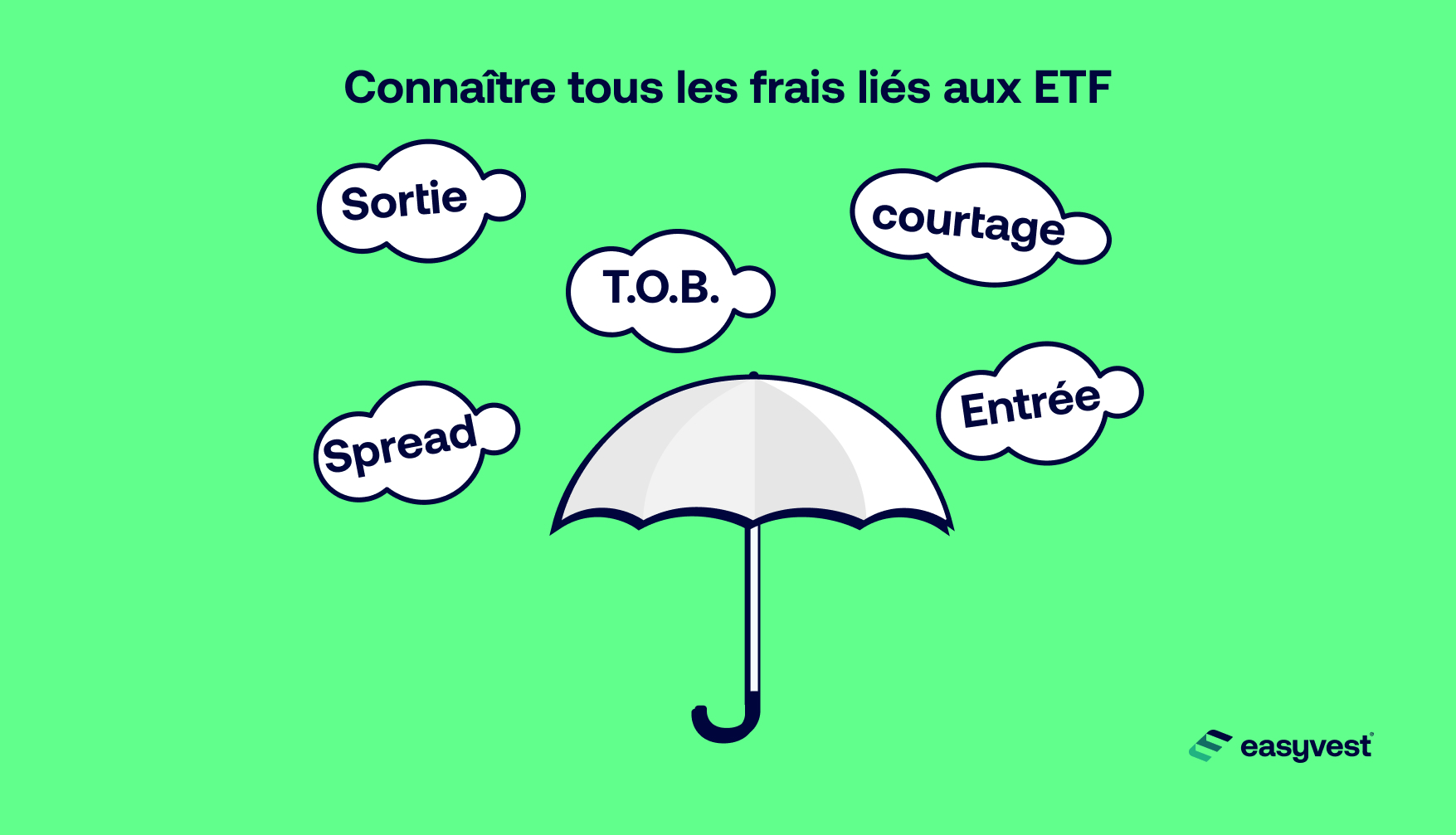 Image représentant un parapluie qui protège contre les multiples frais associés aux ETF
