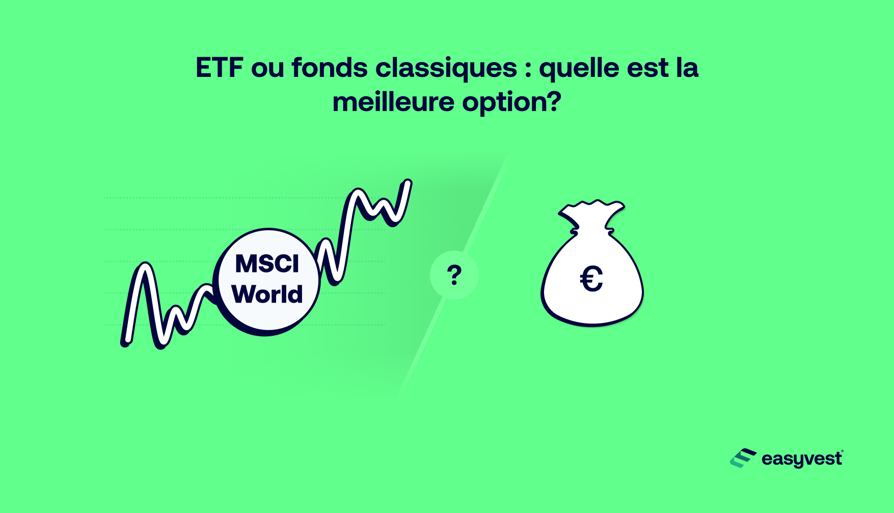 Illustration du choix pour un investisseur: ETF ou fonds classique?