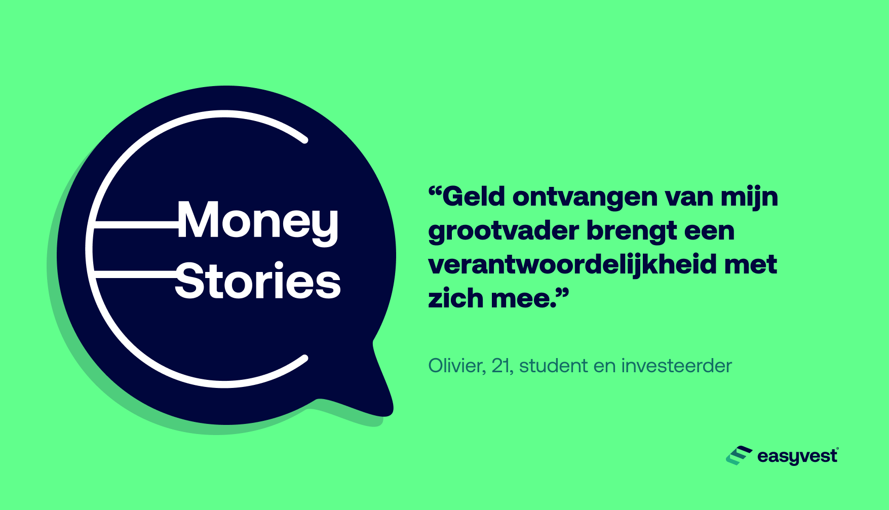 Het verhaal van Olivier, 21 jaar, die op jonge leeftijd begon te beleggen dankzij een schenking van zijn grootvader