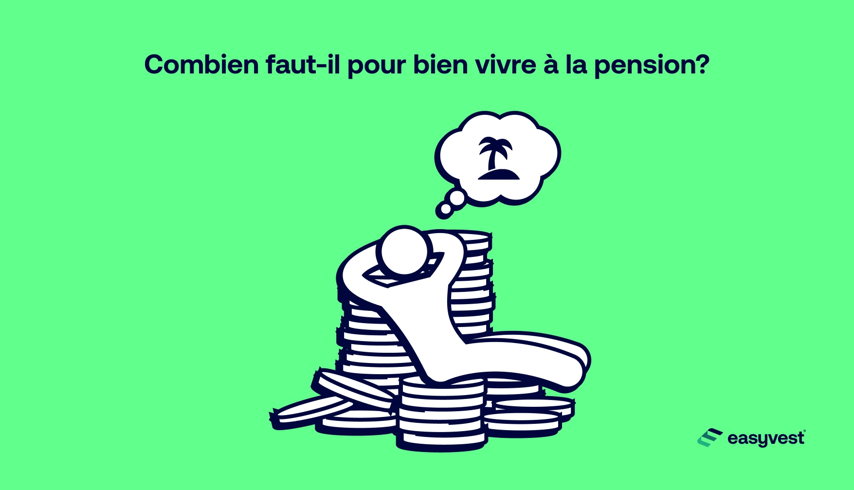 Illustration d'une personne qui vit confortablement à la pension