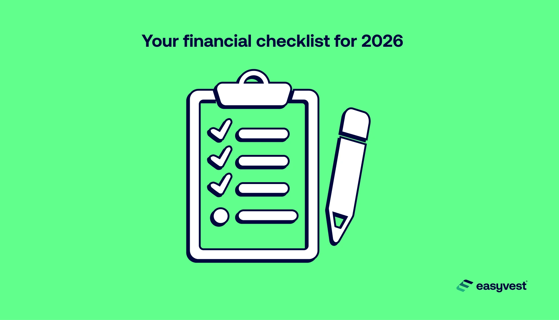 The financial checklist for starting 2026