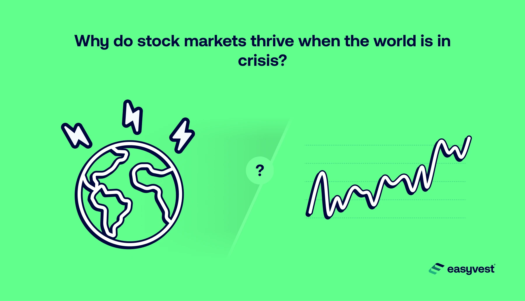 Why do stock markets thrive when the world is in crisis?