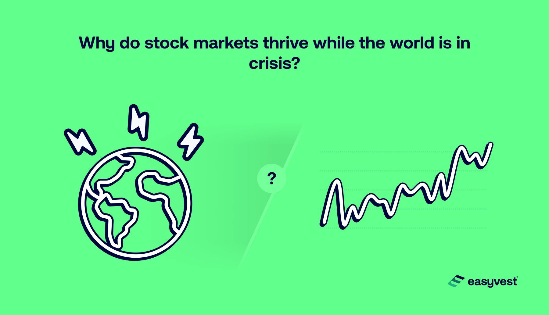 Why do stock markets thrive when the world is in crisis?